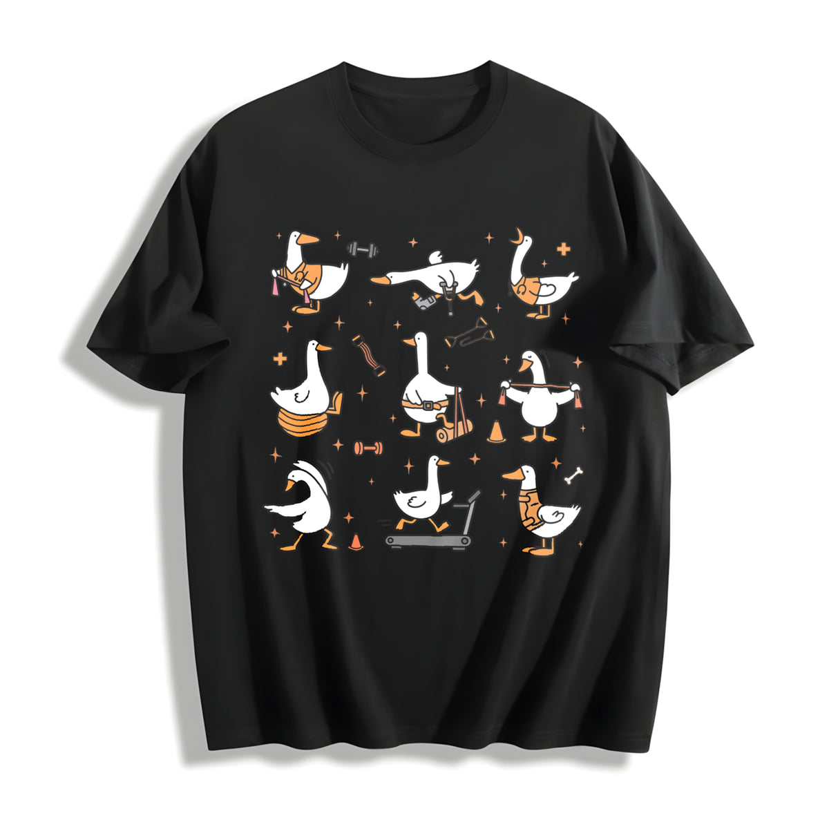 Silly Goose Physical Therapy Cotton T-Shirt in Black