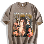 Heated Rivalry Rozanov Fans vintage washed oversized T-shirt in Brown