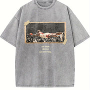 Dennis Give Everything 1996 Chicago Worm vintage washed oversized T-shirt in Gray