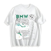M4 Competition B M W Cotton T-Shirt in White