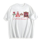 Retro Wildest Dreams Cotton T-Shirt in White