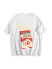 Pass Me a Fridge Cig Cotton T-Shirt in White
