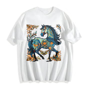 New Year Winter Cotton T-Shirt in White