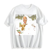 Mona Lisa Cotton T-Shirt in White