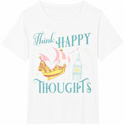 Peter Pan Think Happy Thoughts Cotton T-Shirt in White