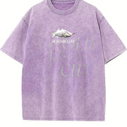 Bomboclat Fish Meme Vintage Washed T-Shirt in Purple