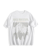 Mountain Cotton T-Shirt in White