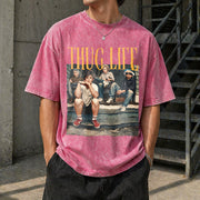 The Golden Girls Thug Life Vintage Washed T-Shirt in Red