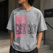 Dad and Daughter Matching Vintage Washed T-Shirt in Gray