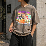 Yo Quiero Taco Bell Vintage Washed T-Shirt in Brown