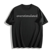 American Retro Pink Cotton T-Shirt in Black