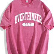 Overthinker Overthinking Vintage Washed T-Shirt in Red