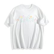 Teacher Helping Little Minds Grow Cotton T-Shirt in White