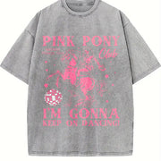 Chappell Roan Pink Pony Club Midwest Princess Tour vintage washed oversized T-shirt in Gray