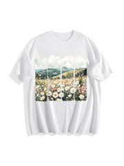 Let Kindness Bloom Cotton T-Shirt in White