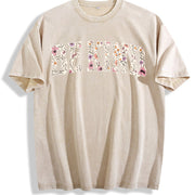 Be Kind Motivational Teacher Vintage Washed T-Shirt in Beige