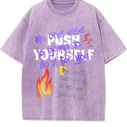 No One Else Is Going to Do It for You Vintage Washed T-Shirt in Purple