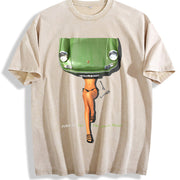 The Dream Model 911 Vintage Washed T-Shirt in Beige