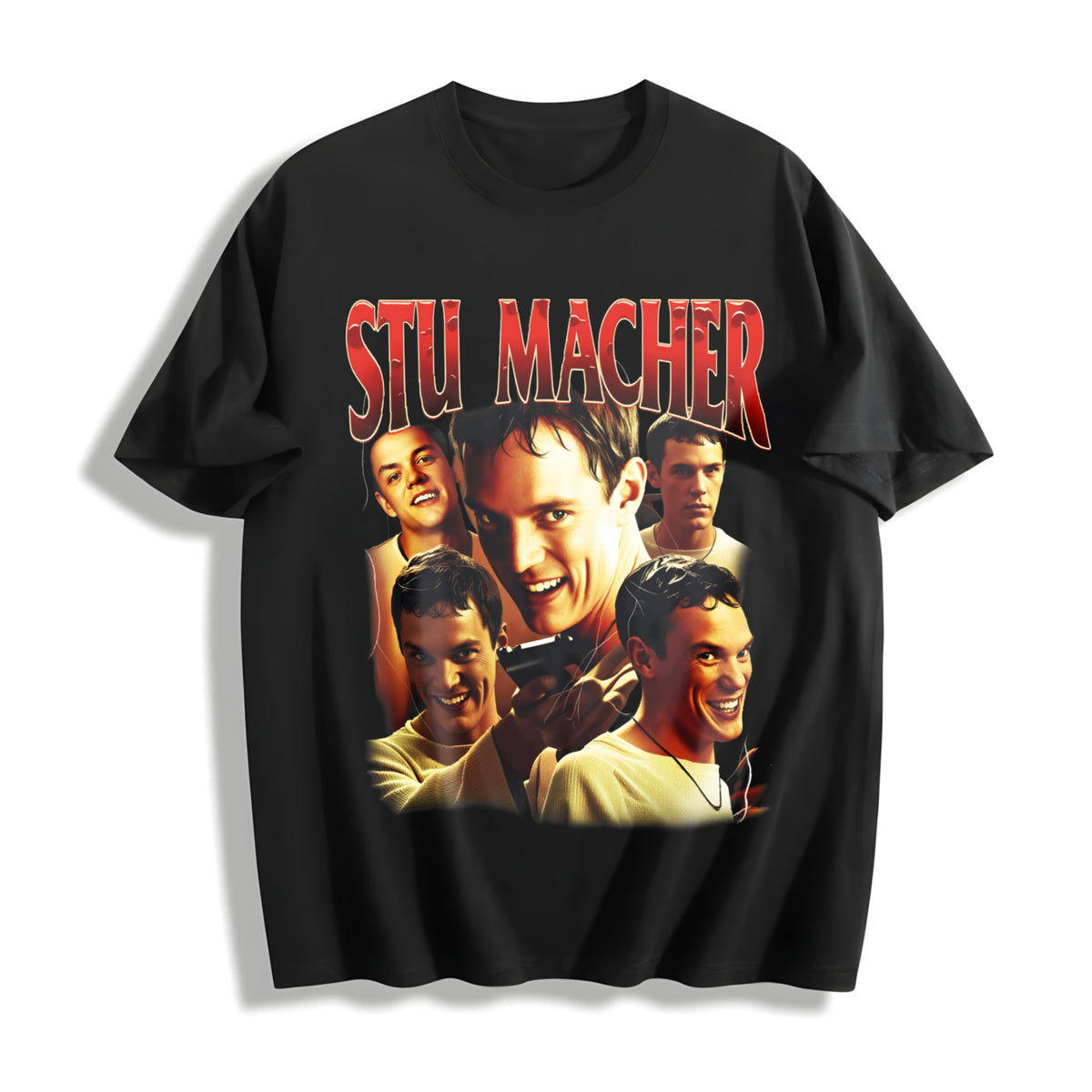 Stu Macher 90s Bootleg Classic Cotton T-Shirt in Black