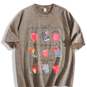 Reading Is My Jam St Patricks Vintage Washed T-Shirt in Brown