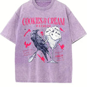 Butcher Blackbird Dark Romance Vintage Washed T-Shirt in Purple