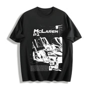 P1 Supercar 90s Cotton T-Shirt in Black