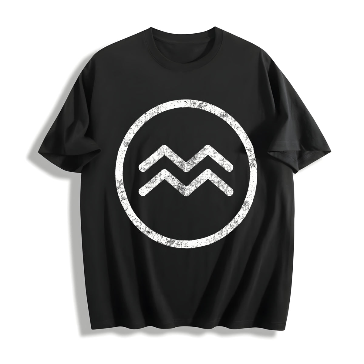 Zodiac Symbol Astrology Horoscope Birthday All Star Signs Cotton T-Shirt in Black