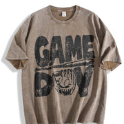 Baseball Gameday Game Day Vintage Washed T-Shirt in Brown