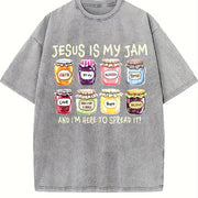 Is My Jam Vintage Washed T-Shirt in Gray