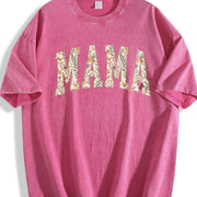 Mama Floral Mama Mothers Day vintage washed oversized T-shirt in Red