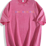 I Need An Alani Drink Energy Drink vintage washed oversized T-shirt in Red