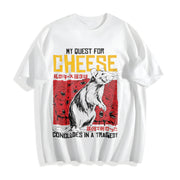 My Quest for Cheese Cotton T-Shirt in White