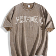 Arizona Desert Travel Vintage Washed T-Shirt in Brown