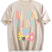 But DID You Dye Vintage Washed T-Shirt in Beige