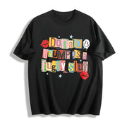 Anti Ice Wash # 100cottontee # DoubleSidedPrint # Cotton T-Shirt in Black