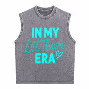 In My Let Them Era Vintage Washed Tank Top in Gray