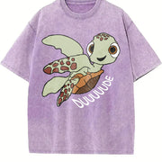 Squirt Tahirt Finding Nemo Vintage Washed T-Shirt in Purple