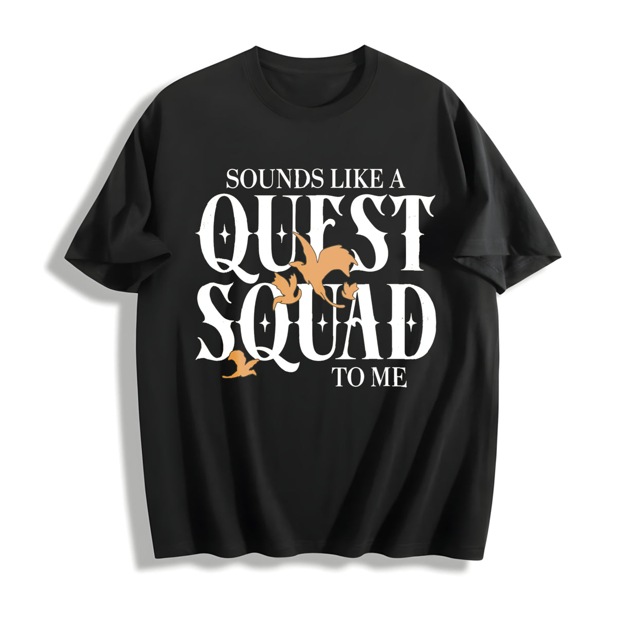 Basgiath War College Cotton T-Shirt in Black