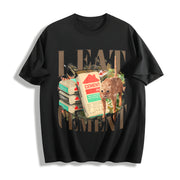 Meme I Eat Cement Weird Cotton T-Shirt in Black