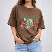 From The Windows To The Walls I'm About To Deck These vintage washed oversized T-shirt in Brown