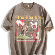 Twilight Inspired Hoa Season Vampires City of Forks Vintage Washed T-Shirt in Brown