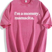I'm a Mommy Mamacita Huda Meme Reality TV Quote vintage washed oversized T-shirt in Red