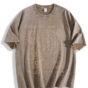 Consider How Wildflowers Grow Bible Outdoor Sports vintage washed oversized T-shirt in Brown