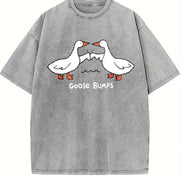 Goose Bumps vintage washed oversized T-shirt in Gray