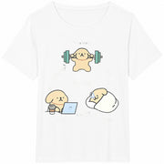 With Fun My Life Cotton T-Shirt in White