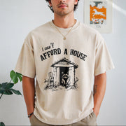 I Can't Afford a House Vintage Washed T-Shirt in Beige