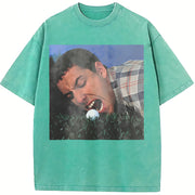 Happy Gilmore Golf Comedy vintage washed oversized T-shirt in Blue