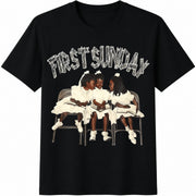 FIRST Sunday Cotton T-Shirt in Black