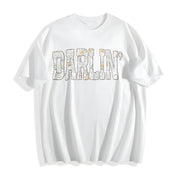 Retro Camo Western Cotton T-Shirt in White