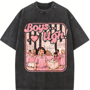 Ugh a Heartbroken Room Vintage Washed T-Shirt in Black